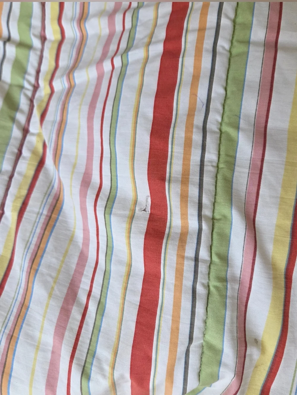 Ralph Lauren Harbor View Striped Comforter 100% Cotton 98x92 VTG Spring Summer